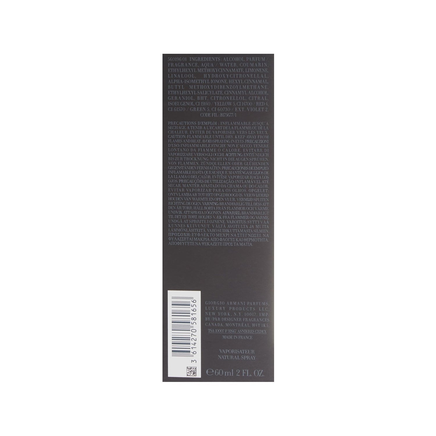 Armani Code Profumo for Men 2.0 Ounce - Ea De Perfume FRAGGISH