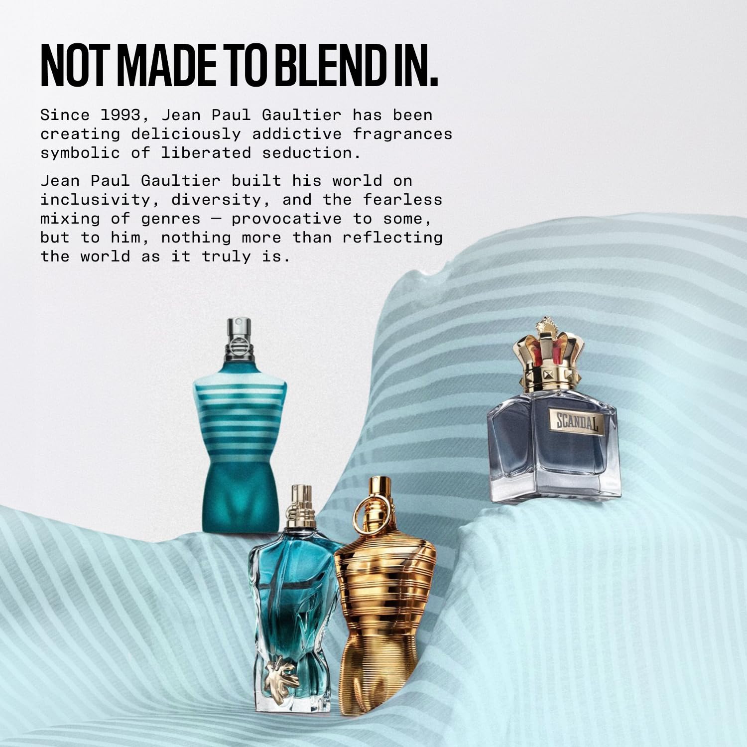 Jean Paul Gaultier Le Beau Le Parfum Intense for Men - Long Lasting Woody Amber Men FRAGGISH