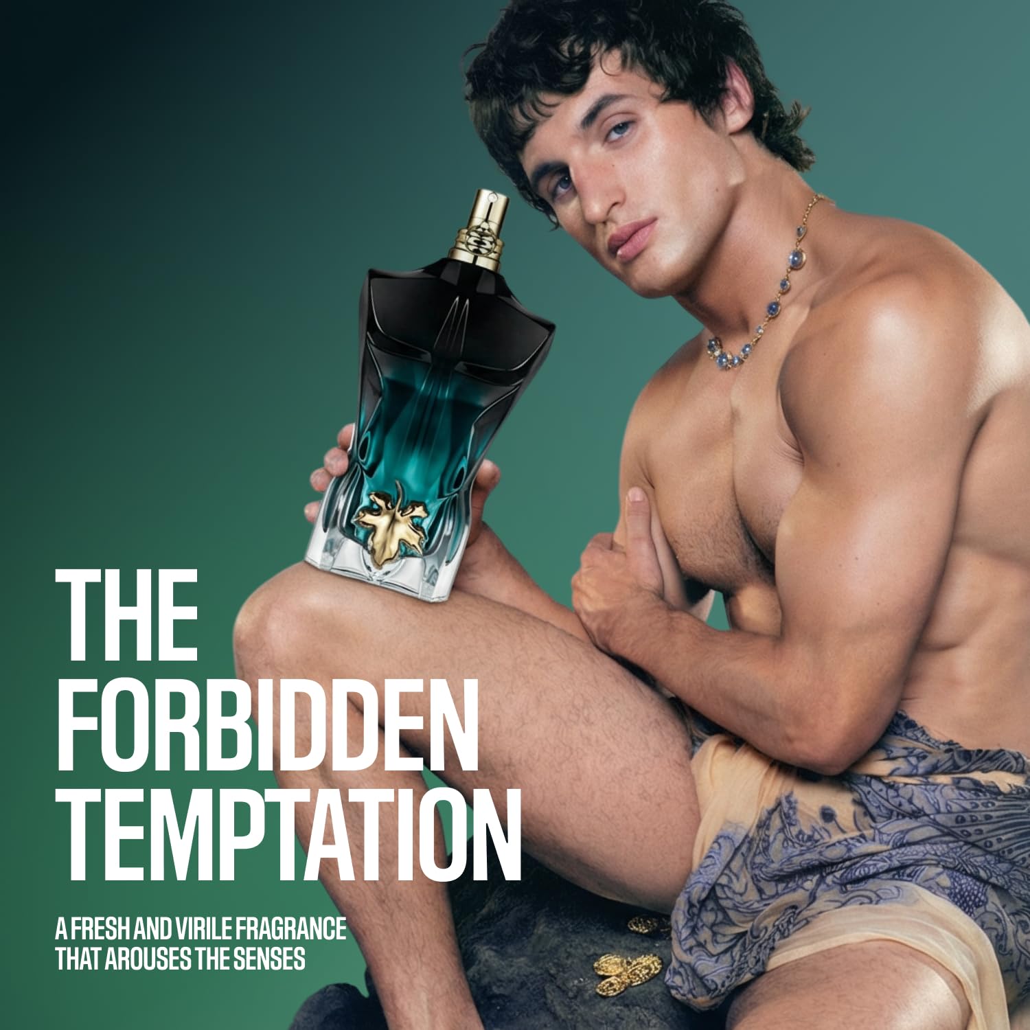 Jean Paul Gaultier Le Beau Le Parfum Intense for Men - Long Lasting Woody Amber Men FRAGGISH